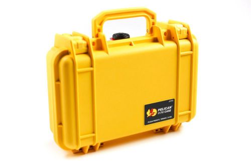 Pelican 1170 yellow case fits gopro camera waterproof dust proof - made in usa for sale