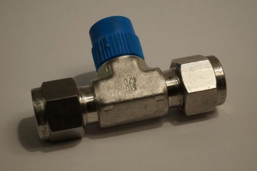 Hy-Lok 3/8 Tube 1/4 M NPT Compression 3-way T Fitting 316 Stainless Steel &#034;JHV&#034;