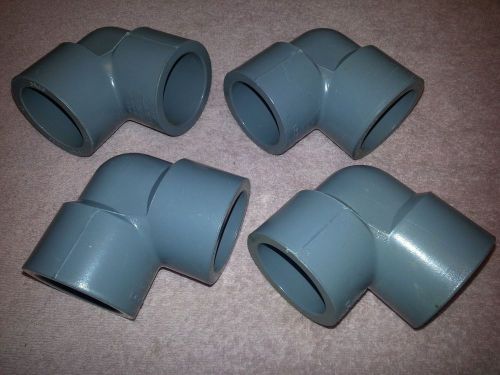 4 lasco schedule 80 sch cpvc 1-1/2&#034; 90 elbows made in usa f-437 f-439 for sale