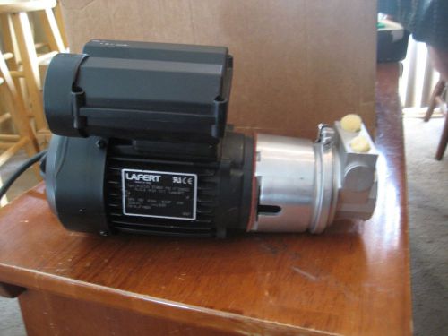 Lafert 110V .11kW .15hp Motor with Fluid-O-Tech Rotoflow Pump  LM56C2V