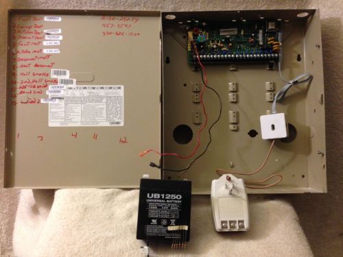 Brinks BHS-4000A Burglar Alarm Control Panel w/ Cabinet, Battery &amp; Wall Transfor