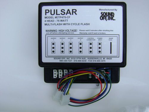 New! soundoff signal etp475cf pulsar strobe pack: whelen, code 3, federal signal for sale