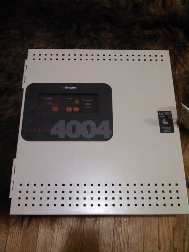 Simplex 4004 Fire Alarm Control Panel with lockset and Installation Document