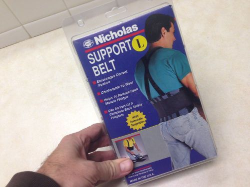 Back Support Belt, Nicholas  Black, Large