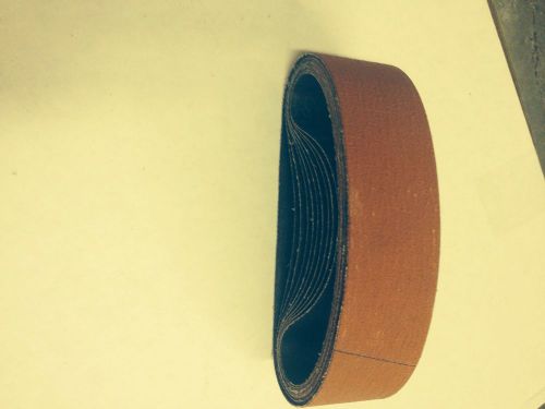 3 x 10-11/16 ceramic 50 grit pump sleeve sanding belt (35 belts) for sale