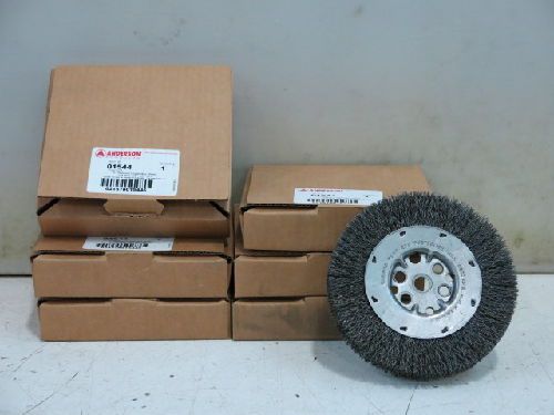 6 anderson 01544 6&#034; medium crimped wire wheels, .014 wire, 5/8&#034;-1/2&#034; ah for sale