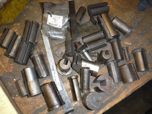 PILE OF DUMONT H-S BROACH BROACHING GUIDES AND SHIMS