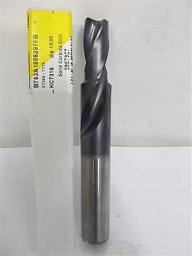 Kennametal, B753A1885297B, KC7315, 13.03mm, Flat Bottom Solid Carbide Step Drill