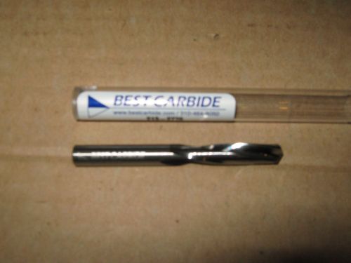 H  (.2660) solid carbide 15deg helix 135deg split pt screw machine drill bit for sale
