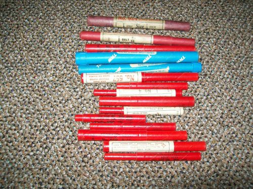 Trw &amp; cleveland spiral flute/straight flute reamers lot various sizes x 15 for sale