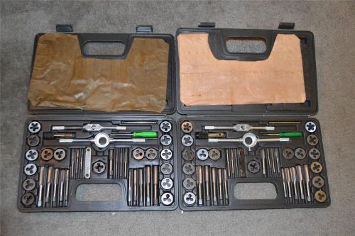 Carbon steel tap and die set 80 pc metric &amp; sae!! for sale