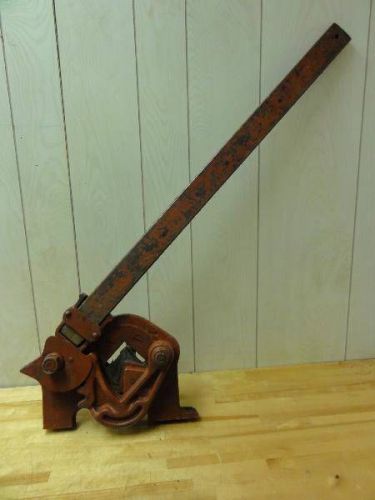Whitney metal fabrication tool, model #4 angle iron shear, 2&#034; x 2&#034; x 1/4&#034; handle for sale