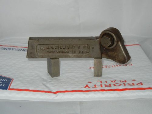 * j.h. williams right metal lathe cut off parting  tool holder  right for sale