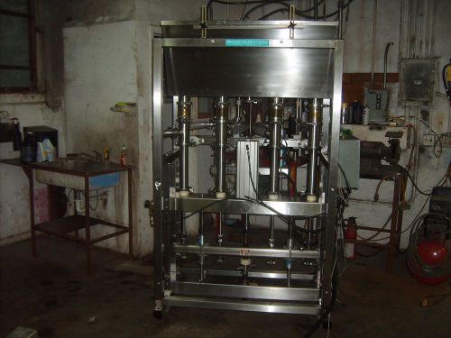 Automatic 4 head inline filling systems piston filler for sale