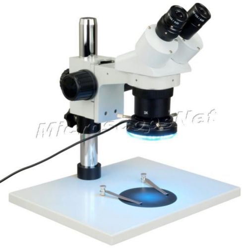 OMAX 10X-20X-30X-60X Binocular Stereo Microscope+60 LED Ring Light