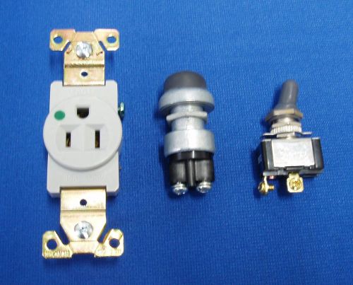 Lot new lincoln welder sa-200 redface start toggle switch hospital grade plug for sale