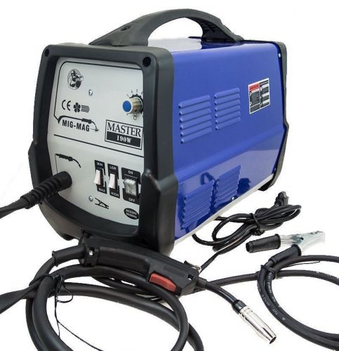 220v Electric MIG MAG 190W Flux Core Welder Gas/No Gas Welding 180AMP Tweco Styl