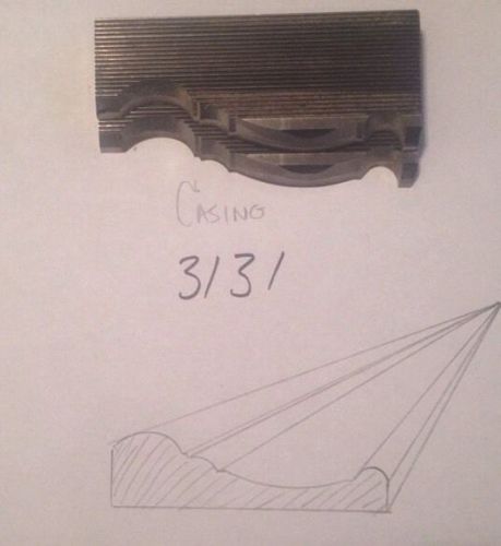Lot 3131 Casing Moulding Weinig / WKW Corrugated Knives Shaper Moulder