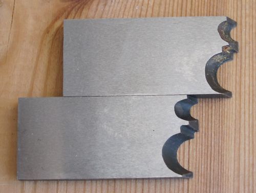 2x PROFILE INSERT WOOD CUTTER BLADE KNIVE SPECIAL ORDER