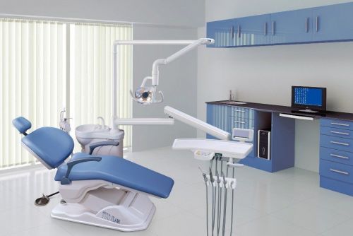 Digital Dental Chair Unit FDA CE Approved Hard Leather Complete Delivery Unit