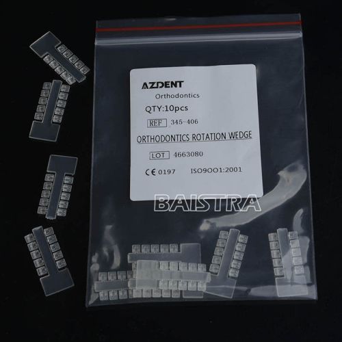 Dental orthodontics high elastic rubber rotation wedge clear 100pcs/pack for sale