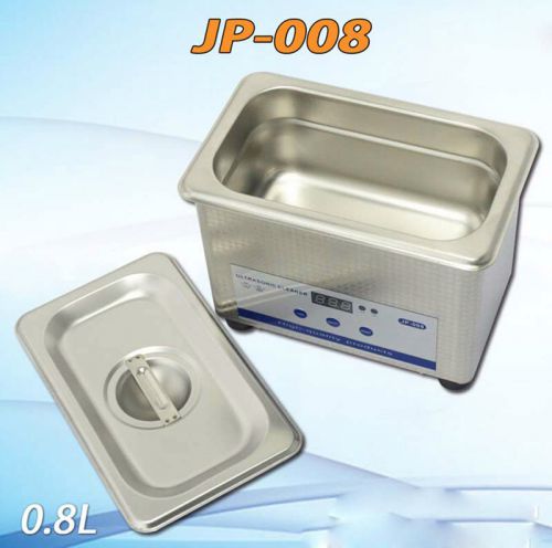 0.8l pro digital mini household ultrasonic cleaner [ jp-008] for glass jewelys for sale