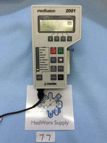 Medex Medfusion 2001 Ambulatory Syringe Infusion Pump Monitoring OR Lab #77