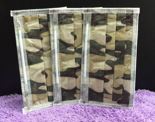 Special 3x Camoflage Disposable Masks Bacteria Filter Ear Loop Face Mouth Travel