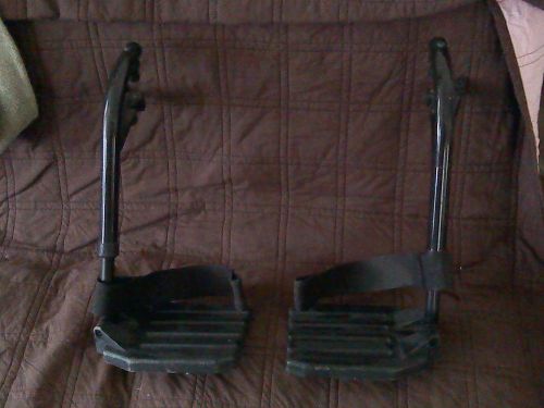 Wheelchair Part Swing Away Footrest Invacare &#034;Xtra&#034; Foot Rest  set  battlebot