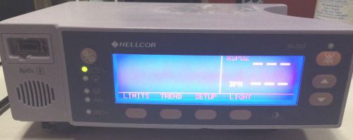 Nellcor N-595 Patient Monitor with NEW BATTERY INSTALLED