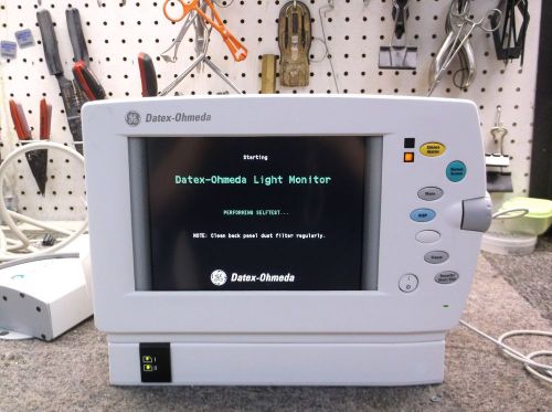 GE Datex-Ohmeda S5 light 2007 model color monitor w/accessories and warranty