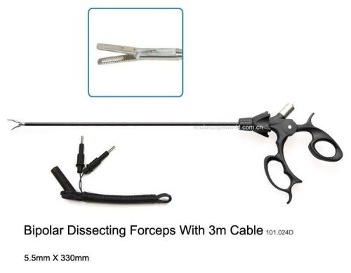 Brand New Bipolar Dissecting Forceps+ Cable Laparoscopy