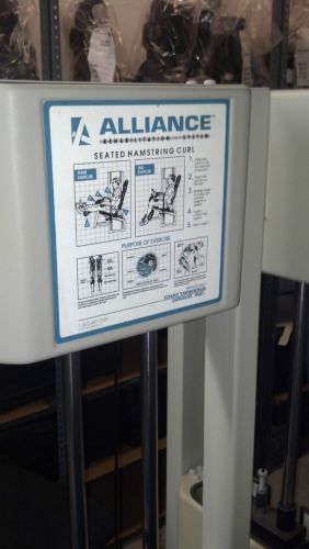alliance rehab weight machine seated hamstring curl physical therapy