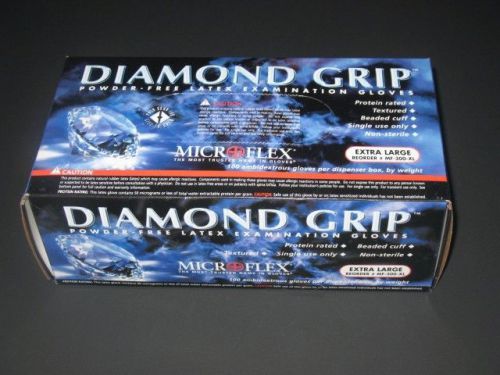 Microflex diamond grip small powder free gloves case 1000 mf-300-s lab hvac for sale