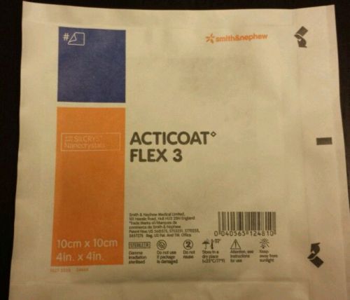 Smith &amp; Nephew ACTICOAT 4&#034;X4&#034;  NEW 1 Each Wound Dressing exp 5/17 antimicrobial