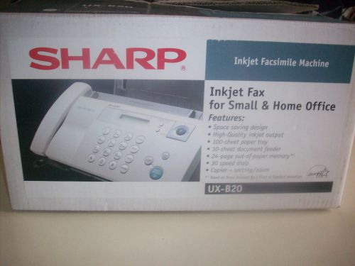Sharp Plain Paper InkJet Fax Machine model UX-B20