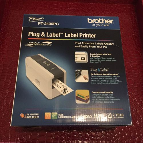 New Brother P-Touch PT-2430PC Label Maker with Auto Cutter