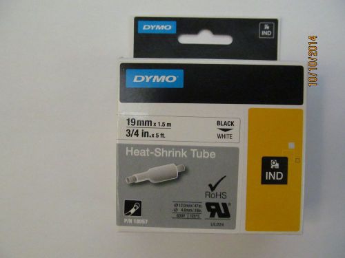 Dymo 18057 rhinopro 3/4 white heat shrink tube for sale