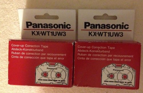 2 pack total 6 Panasonic cover up correction tape KX-WT1UW3