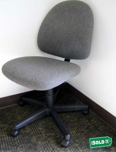 Ergonomic comfort design ecd adjustable padded office chair gray w/ wheels for sale