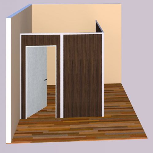 Sunwalls Modular walls - 2 walled &#034;L&#034; shaped room of standard walls 10x10