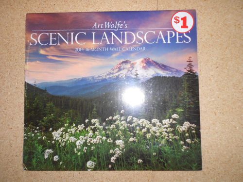 Art Wolfe&#039;s Scenic Landscapes 2014 wall calendar paper 11x12&#034;