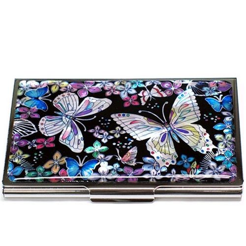 Business Card case ID Card Case Card Holder Credit Card Case Mother of Pearl pb3