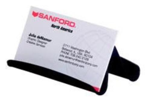 Sanford regeneration desk accessories business card holder black for sale