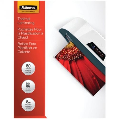 FELLOWES 52040 Letter Laminating Pouches, 100 pk (5mil) FLW52040 NEW