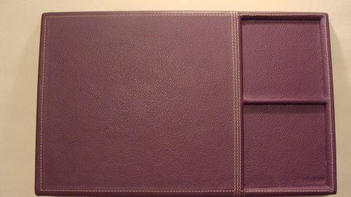 VERA WANG MOUSE PAD NOTE PAD free USPS delivery confirmation PLUM LEATHER *NiB*