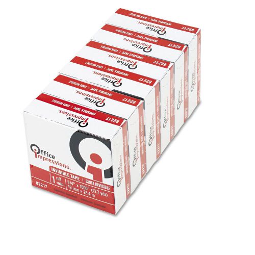 12-PACK INVISIBLE TAPE clear office adhesive removable transparent refill write