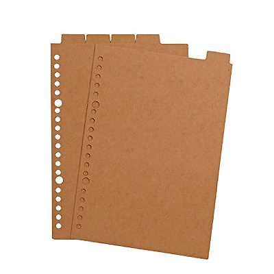 MUJI Moma Recycled paper index A5 beige 20 holes 5 mountain from Japan New