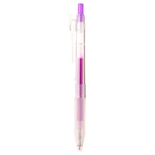 MUJI Moma Smooth writing Gel ballpoint pen Knock (Purple) 0.5mm Japan WoW