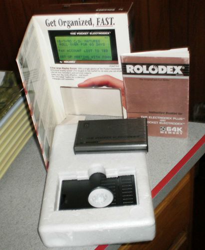 ROLODEX 64K Infared Transfer Pocket Electrodex Orig. Box Manual New Batteries